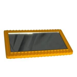 Vintage Estee Lauder Yellow Travel Mirror